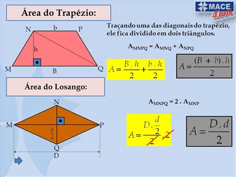 Imagem De Um Trapezio - AULA - ÁREA DE FIGURAS PLANAS (ÁREA DE UM TRAPÉZIO E DE UM LOZANGO ...