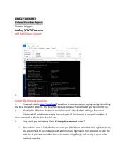 CIS 245 Unit 2 GP 2 Adding Features Docx Unit 2 Section 2