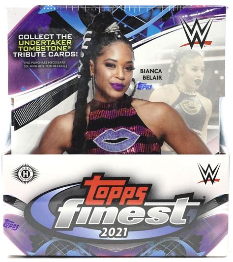 2021 Topps WWE Finest Wrestling Hobby Box English Factory Sealed