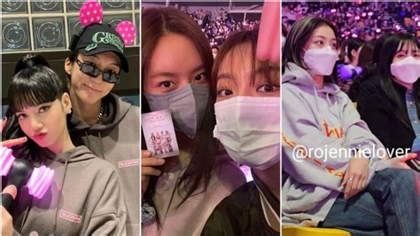 Kpop Idols Who Spotted At Blackpink Seoul Concert Jihyo Mina Hyeri Park