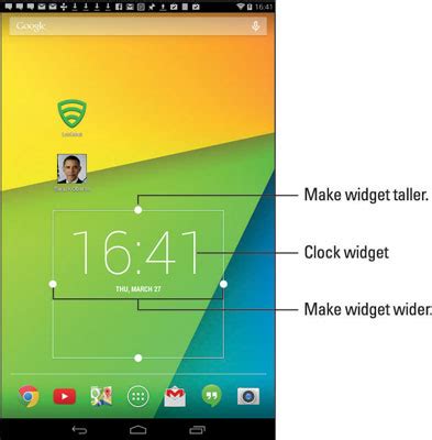 How to Manage Widgets on the Android Tablet Home Screen - dummies