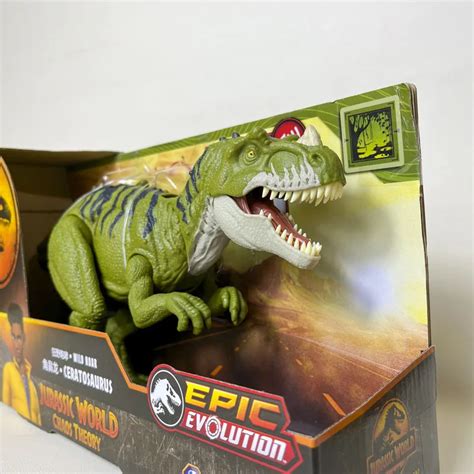 Mattel Jurassic World Chaos Theory Wild Roar Ceratosaurus Htk74