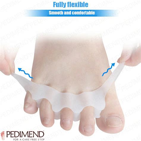 PEDIMEND Silicone Gel Toe Separators For Overlapping Toes 2 PAIR UK