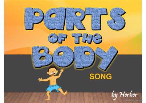 PARTS OF THE BODY SONG warmer, fille…: English ESL powerpoints