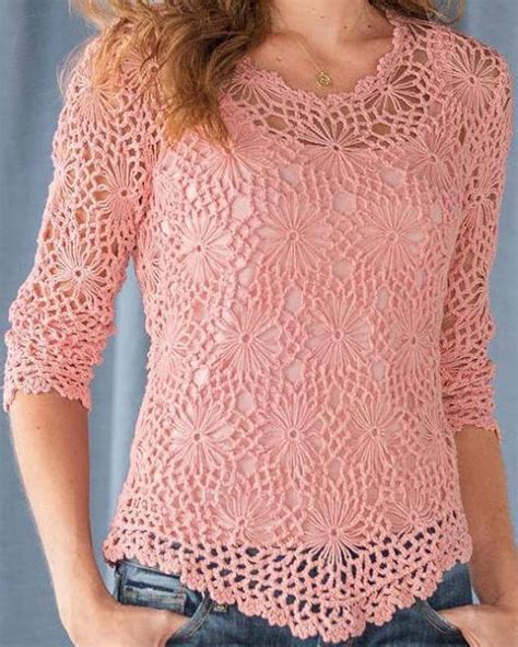 TEJER GANCHILLO CROCHET PRECIOSA BLUSA A CROCHET PASO A PASO