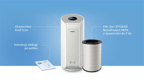 PHILIPS Dual Scan AC3055 50 Oczyszczacz Powietrza Niskie Ceny I