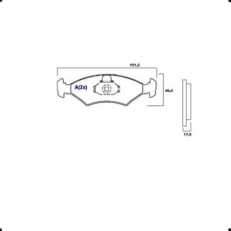 Pastilha Freio Dianteiro Ford Escort Courier Ka Sephia Asi Parts
