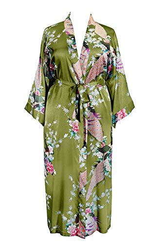 Best Long Satin Robes For Plus Size Women