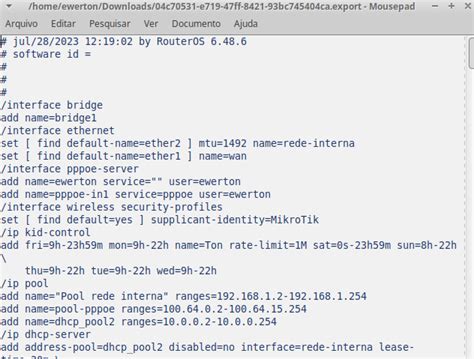 Mikrotik Configuration Backup Export Mikrotik Config