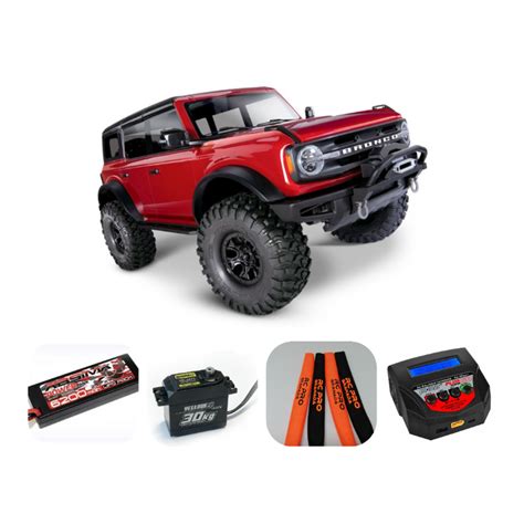 Traxxas Ford Bronco 2021 Trx4 4wd 110 Scale And Trail Crawlerrojobronco 2021cambio De Servo