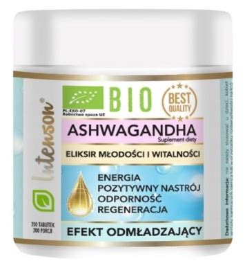 Bio Ashwagandha 200 Tabletek Apteka Rosa