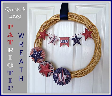 Crafty In Crosby Quick And Easy Patriotic Wreath