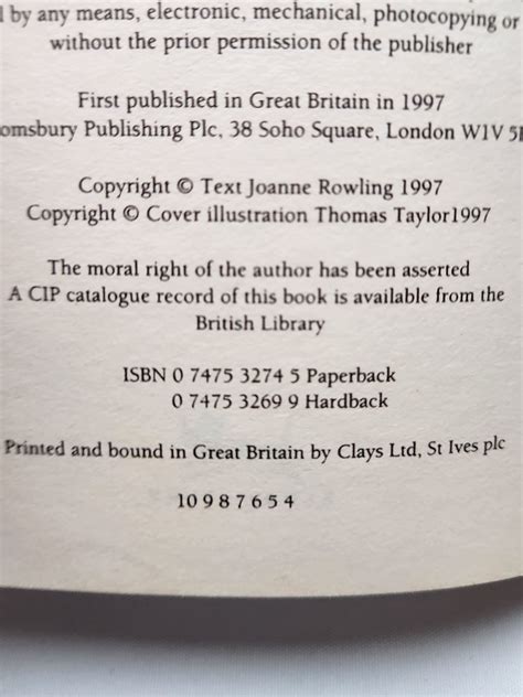 Harry Potter and the Philosopher's Stone - Rare SIGNED First Hardcover