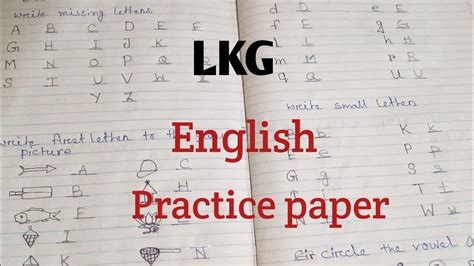 Lkg English Worksheet For Daily Practice Ll Nursery English Worksheet