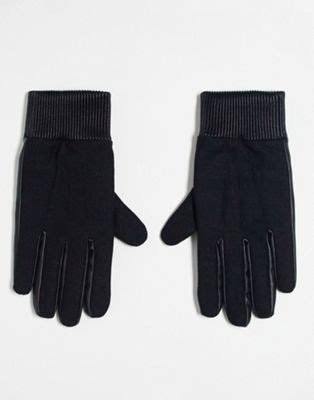 ASOS DESIGN Touchscreen Handschuhe Aus Kunstleder Und Baumwolle In