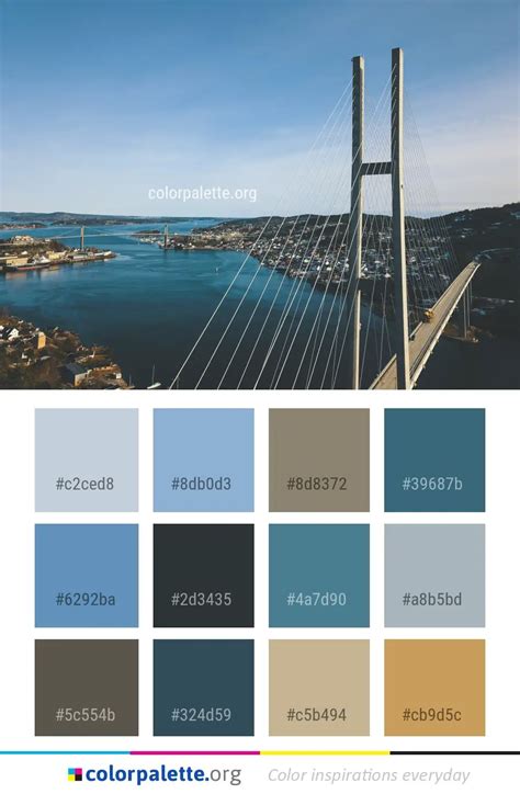 Blue Smoke Flame Color Palette