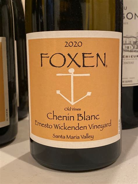 Foxen Chenin Blanc Ernesto Wickenden Vineyard Usa California