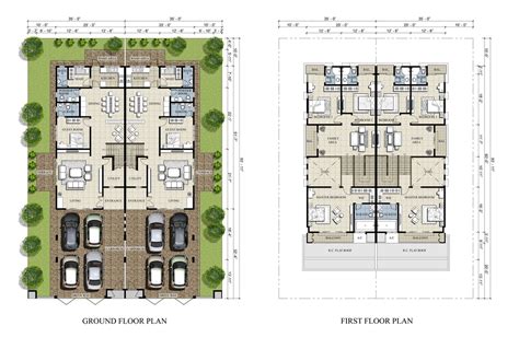 Semi D House Design Plan / Semi Detached House Plans And Duplex Plans ...