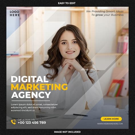 Premium Psd Digital Marketing Agency Social Media Template