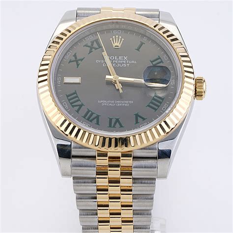 Rolex Datejust 41mm Wimbledon Two Tone Jubilee 126333 New York