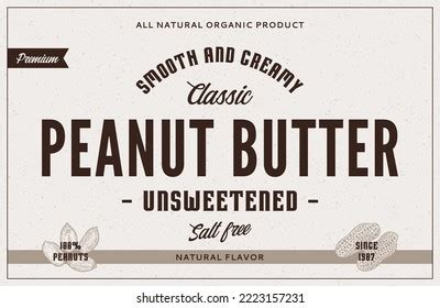 Peanut Butter Label Photos, Images & Pictures | Shutterstock