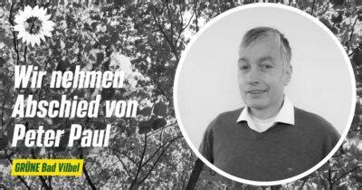 Trauer Peter Paul facebook sharepic Grüne Bad Vilbel