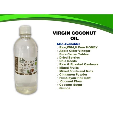 Organic Virgin Coconut Oil 1liter Extra Vco Shopee Philippines