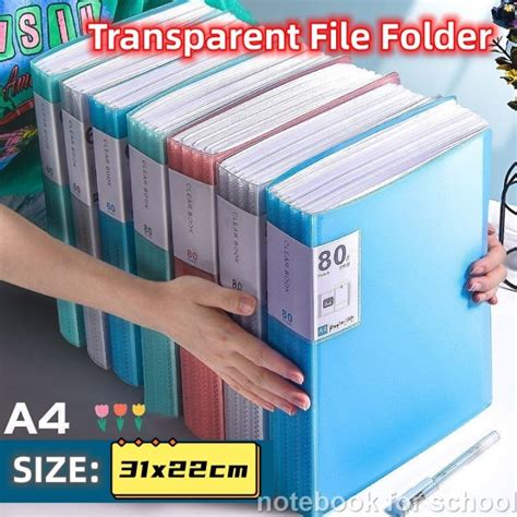 A4 Transparent File Folder Paper Storage Multi Layer Document Organizer