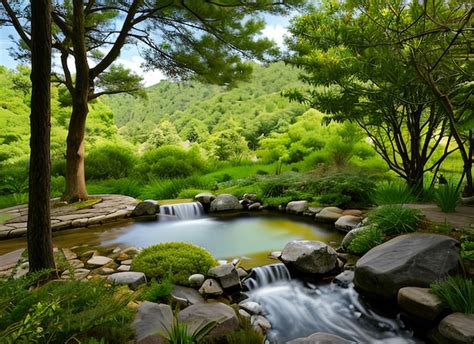 Premium Photo | Zen meditation landscape Calm and spiritual nature ...