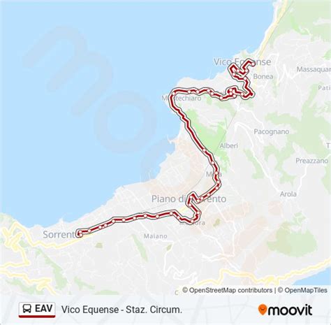 Linea Eav Orari Fermate E Mappe Vico Equense Staz Circum