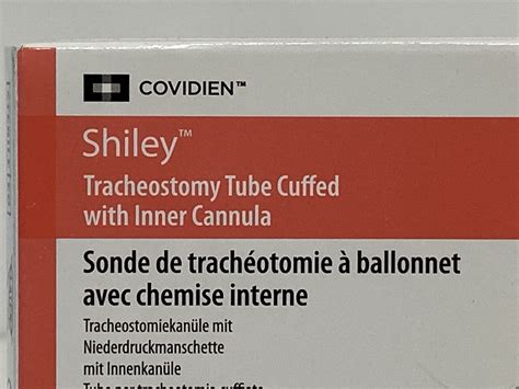 New COVIDIEN Shiley Tracheostomy Tube 8LPC Exp.2026-06 (H31) Shiley Tracheostomy Tube ...