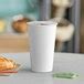 Choice 16 Oz White Poly Paper Hot Cup 50 Pack