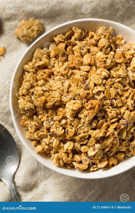 Organic Healthy Granola Breakfast Cereal Stock Photo Image Of Vegan