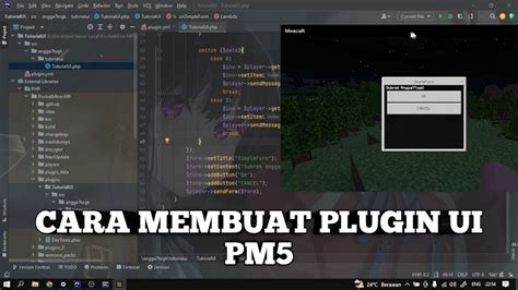 CARA MEMBUAT PLUGIN POCKETMINE PM5 UI FormAPI SimpleForm YouTube