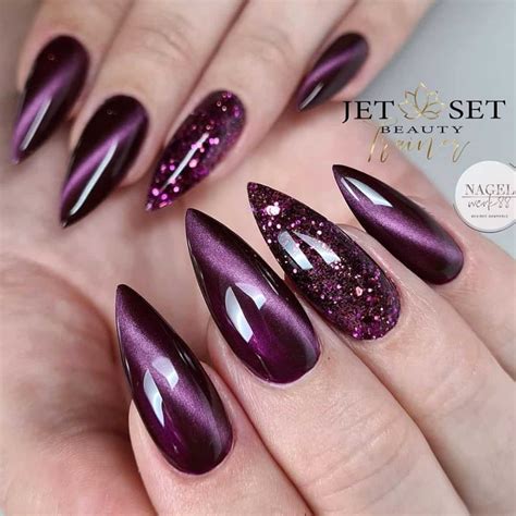 Unique Cat Eye Nail Design Ideas Short And Long Stylish