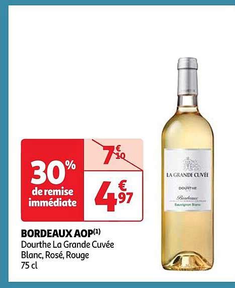 Promo Bordeaux Aop Dourthe L Grande Cuv E Chez Auchan Icatalogue Fr