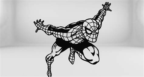 Spiderman Dxf Svg Png Fichiers D Coupe Laser Etsy France