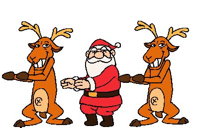 Dancing Santa Sticker - Dancing Santa Reindeer - Discover & Share GIFs