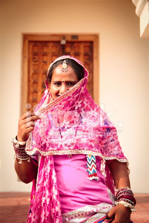 Rajasthani Woman In Traditional Dress Stock Photo Royalty Free