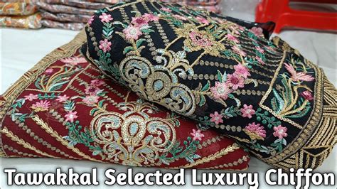 Original Pakistani Tawakkal Selected Luxury Chiffon Dress 2023