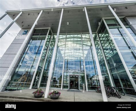 New City Hall Radhus Town Hall Modern Architecture With Large Glass