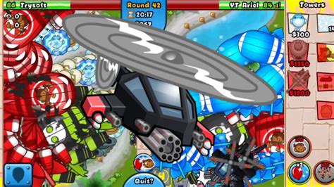 Going Late Game With Heli Ice Village Btd Battles Youtube