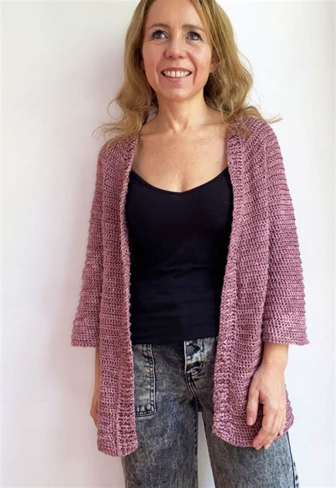 Patrón Crochet Cardigan Amaranta TallerCeleste cl