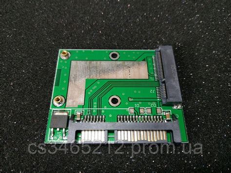 Переходник micro SATA to SATA для HDD (mSATA 1.8 на SATA 2.5) (Новый ...