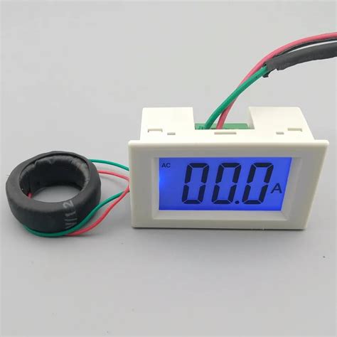 Lcd Display White And Black Ampere Meter Ammeter Range Ac 0 200 0a