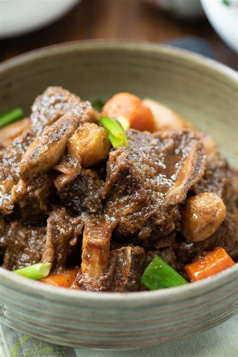 Instant Pot Korean Braised Short Ribs Galbijjim Korean Bapsang