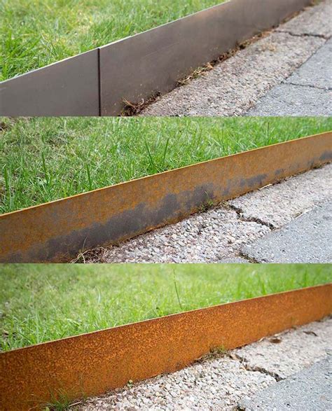 Bordure En Acier Corten En M Tres Jardiffusion