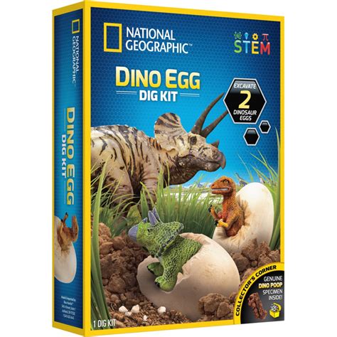 National Geographic Dino Egg Dig Kit Animal Kingdoms Toy Store