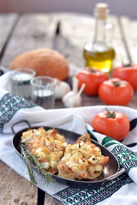 Baked Rockfish with Feta Cheese Stock Photo - Image of food, wild: 38166392