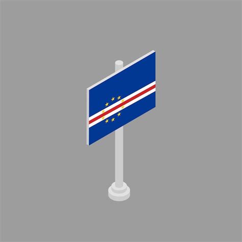 Premium Vector Illustration Of Cape Verde Flag Template